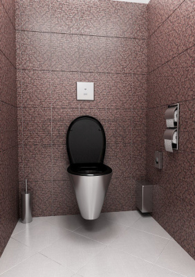 Нержавеющее подвесное мусорное ведро с крышкой SLZN 24 арт: 95240 Sanela Чехия (фото, схема)