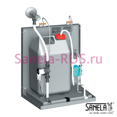 Сенсорный кран с дозатором мыла за зеркало SLZN 84F арт: 85842 Sanela Чехия (фото, схема)