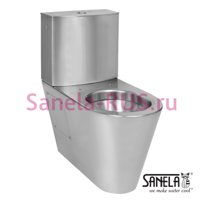 Нержавеющий унитаз с бачком КОМПАКТ SLWN 15 арт: 94150 Sanela Чехия (фото, схема)
