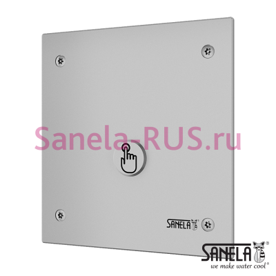 Антивандальный смыв писсуара с пьезо кнопкой SLP 02PA арт: 21022 Sanela Чехия (фото, схема)