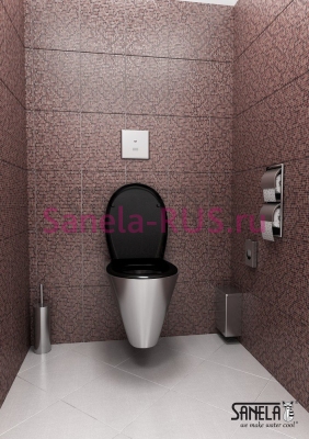 Нержавеющий держатель санитарных пакетов SLZN 53 арт: 95530 Sanela Чехия (фото, схема)