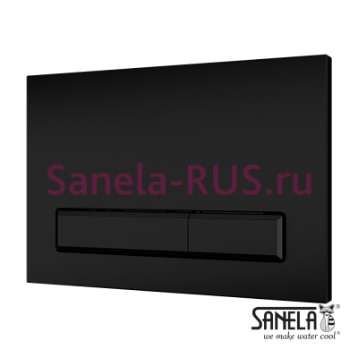 Кнопка SLW 53 (для инсталляции SLR 21, черная пластмасса) арт: 04530 Sanela Чехия (фото, схема)