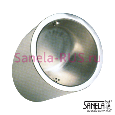 Нержавеющий антивандальный писсуар SLPN 09 арт: 91090 Sanela Чехия (фото, схема)