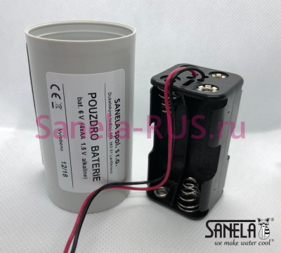 Корпус для батарейки с Muller проводом 6В арт:  Sanela Чехия (фото, схема)