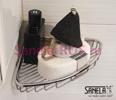Нержавеющая угловая полка SLZD 25 арт: 62250 Sanela Чехия (фото, схема)