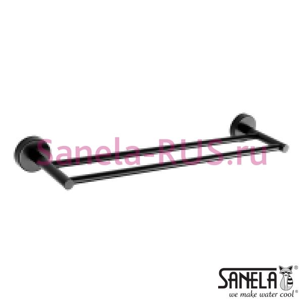 Нержавеющий двойной полотенцедержатель SLZD 10N